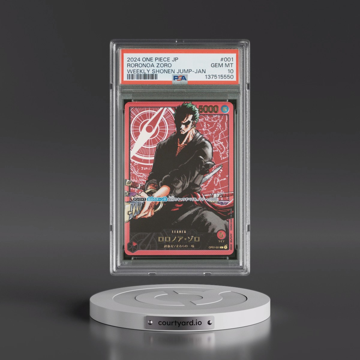 2024 Roronoa Zoro - One Piece One Piece Japanese Promos PSA 10 GEM